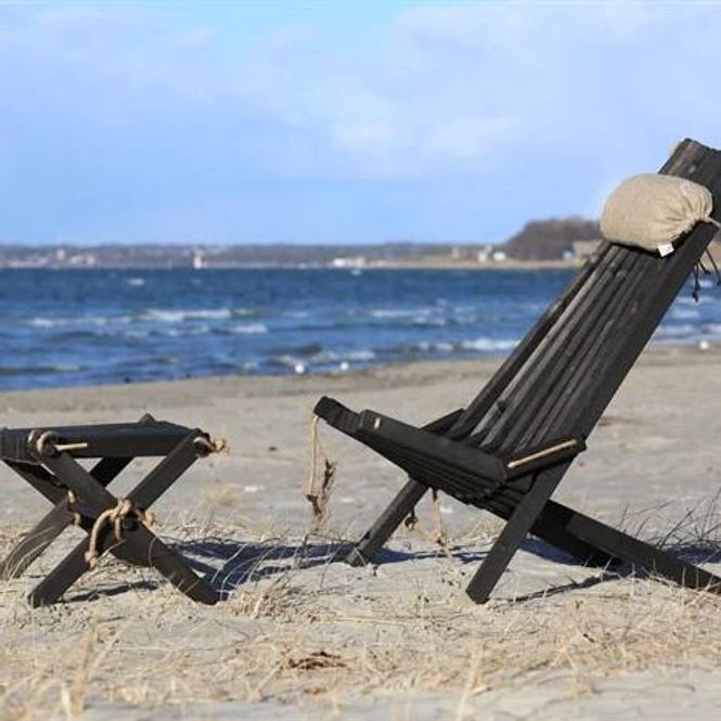 Hovedbilde Badstustol Lilli svartbeiset furu