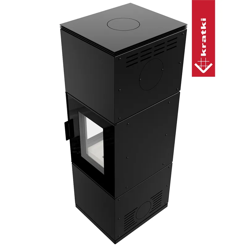 Vedeldad stålkamin INGA 8 kW Ø 150